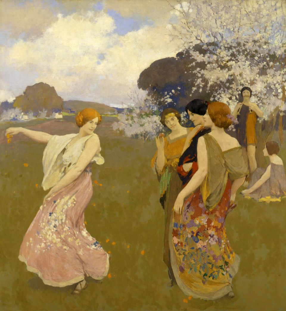 Spring Dance in Meadow