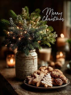 Christmas Cookies and Pine
