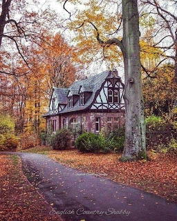 English Country Cottage in Autumn