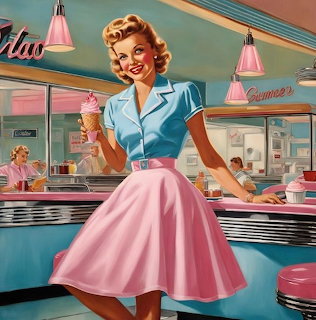 1950s Diner Waitress