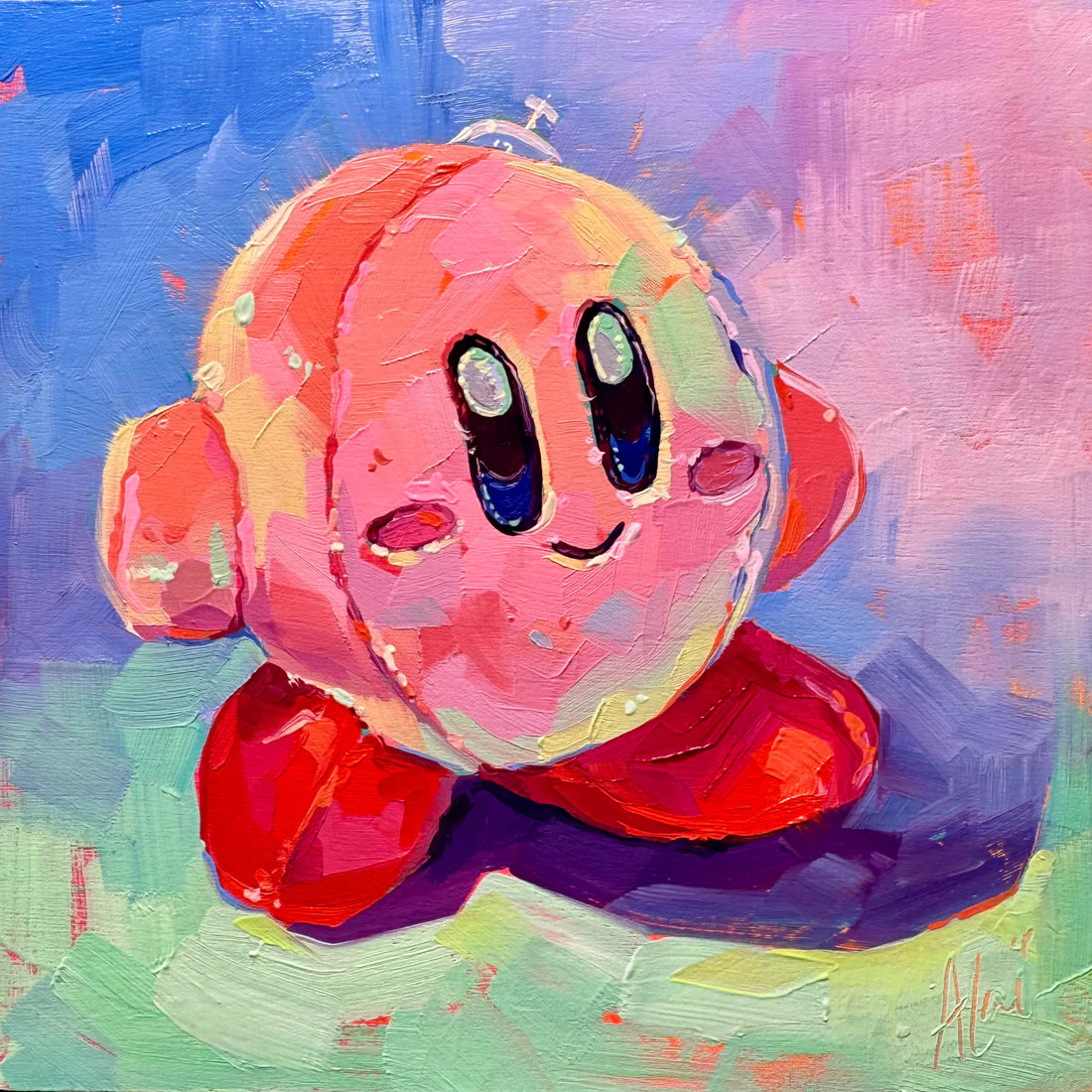 Kirby Oil Painting