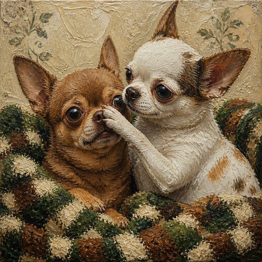 Two Chihuahua Dogs