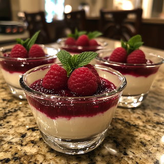Raspberry Panna Cotta