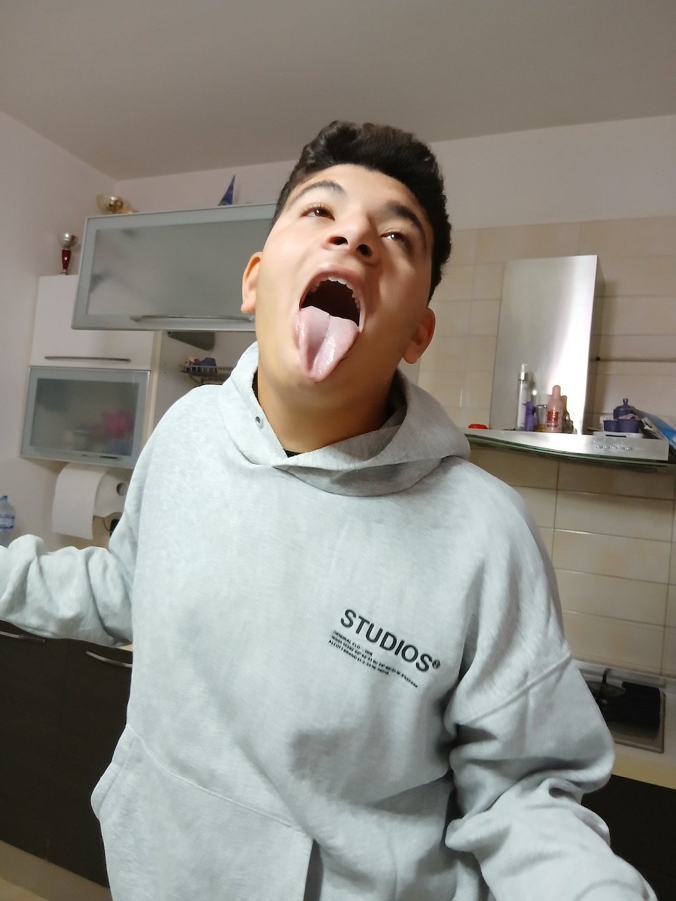Boy Sticking Out Tongue