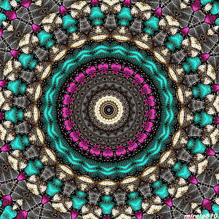 Turquoise and Magenta Mandala