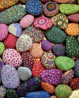 Painted Dotted Pebbles