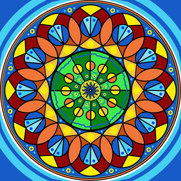 Colorful Geometric Mandala