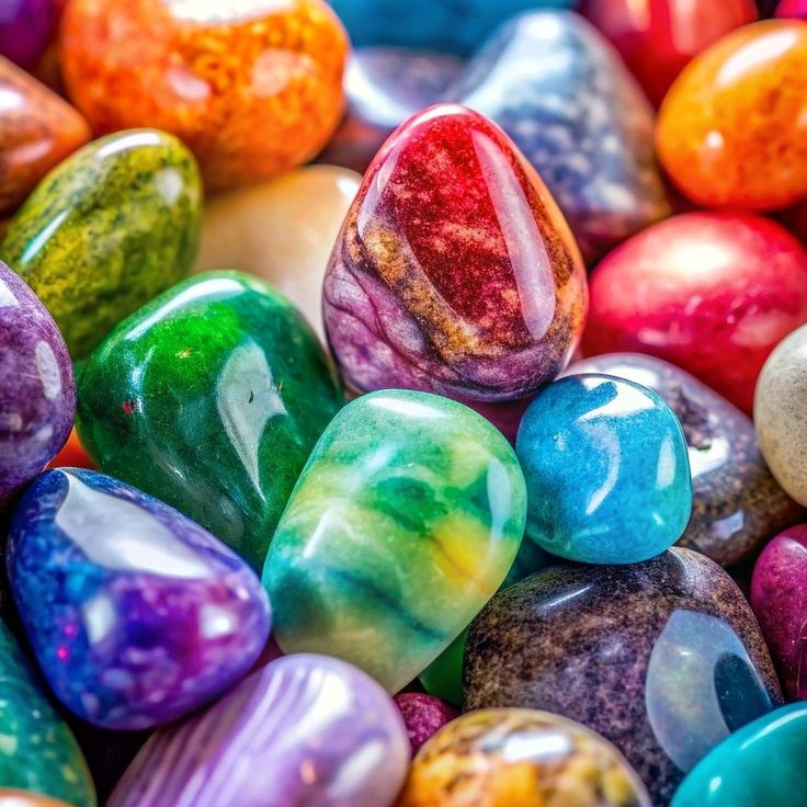 Colorful Polished Gemstones