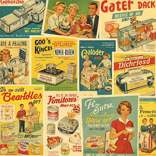 Vintage Food Ads Collage