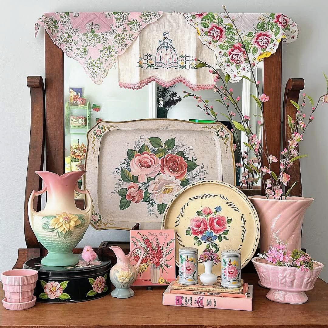 Vintage Floral Home Decor Collection