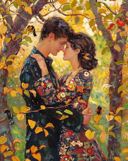 Romantic Autumn Embrace