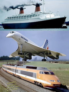 Le France, Concorde and TGV