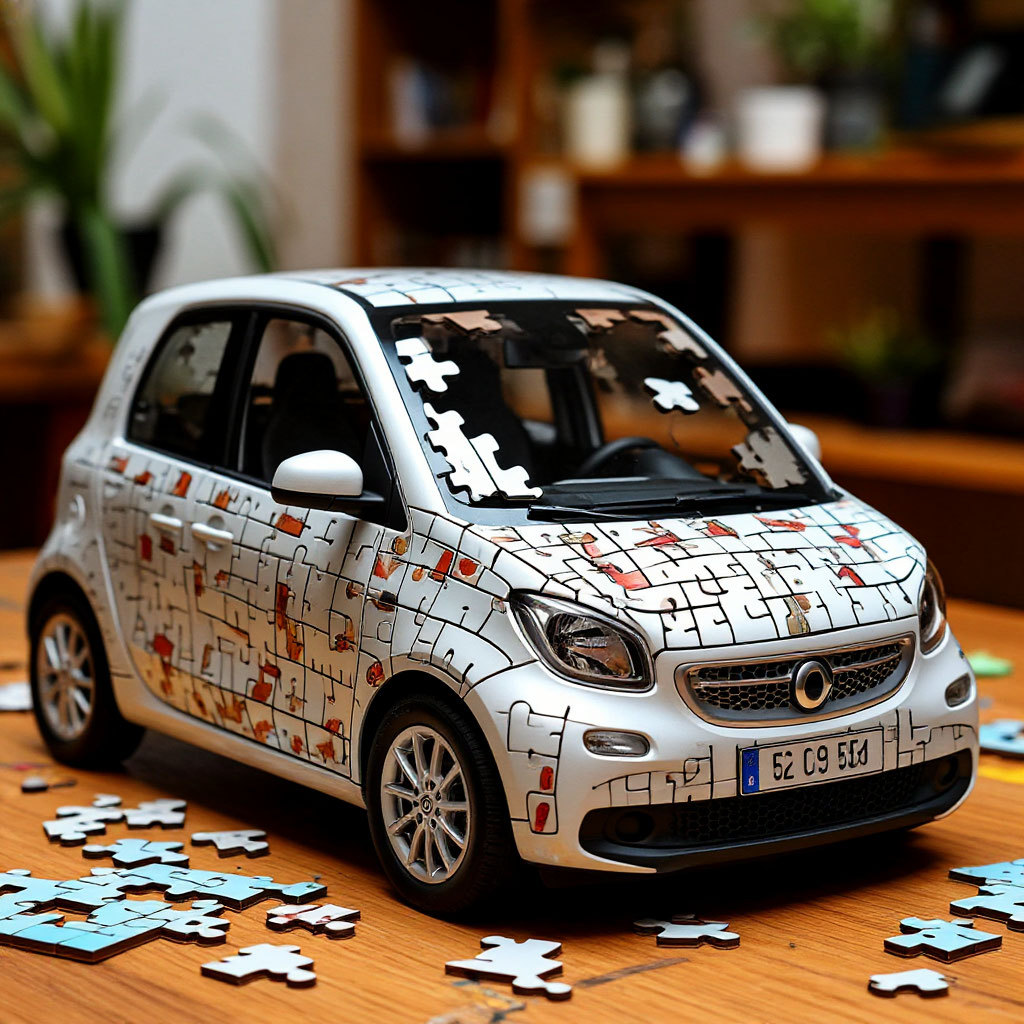 Car Jigsaw Puzzle Pieces