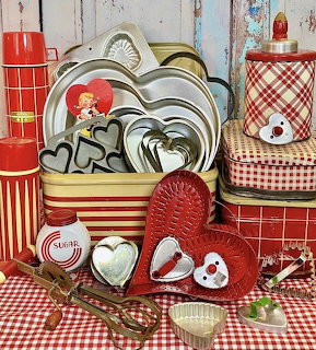 Vintage Kitchen Valentine Decor