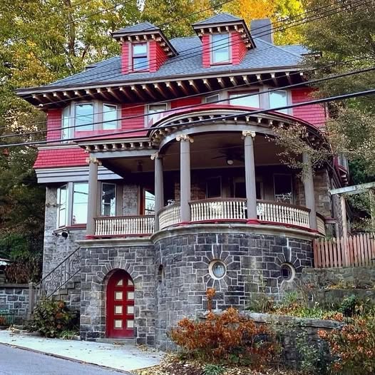 Red Victorian House