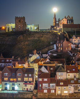 Whitby Town at Night