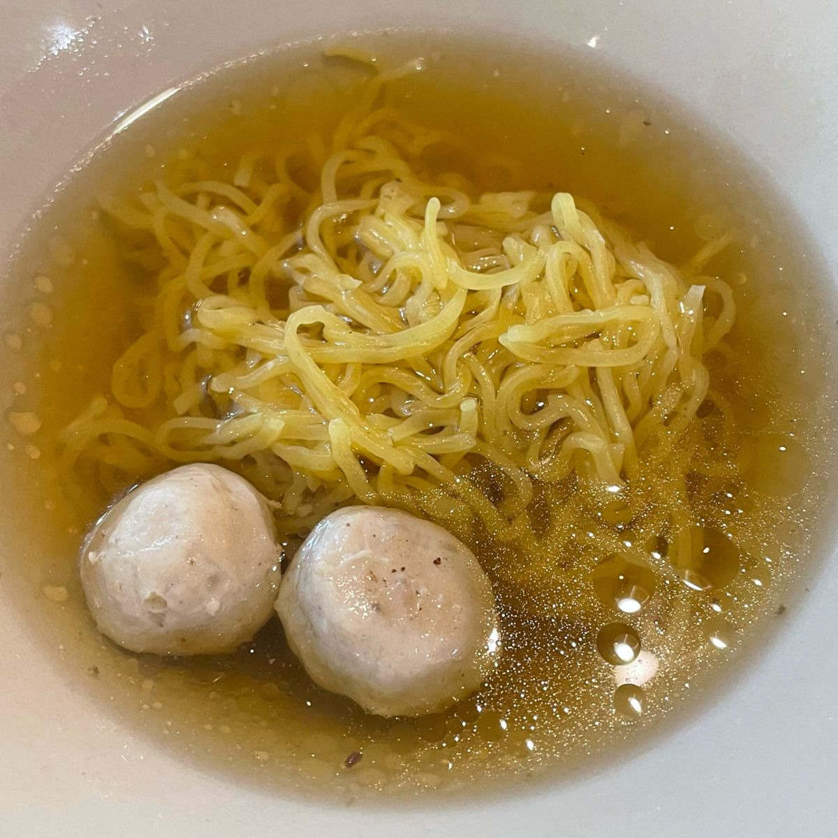 Noodle Soup with Meatballs