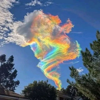 Fire Rainbow Cloud