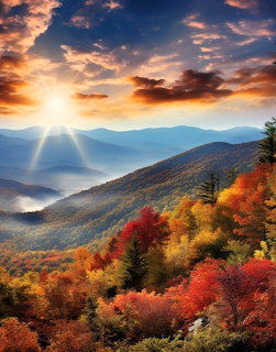 Autumn Mountain Sunrise