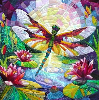 Stained Glass Dragonfly