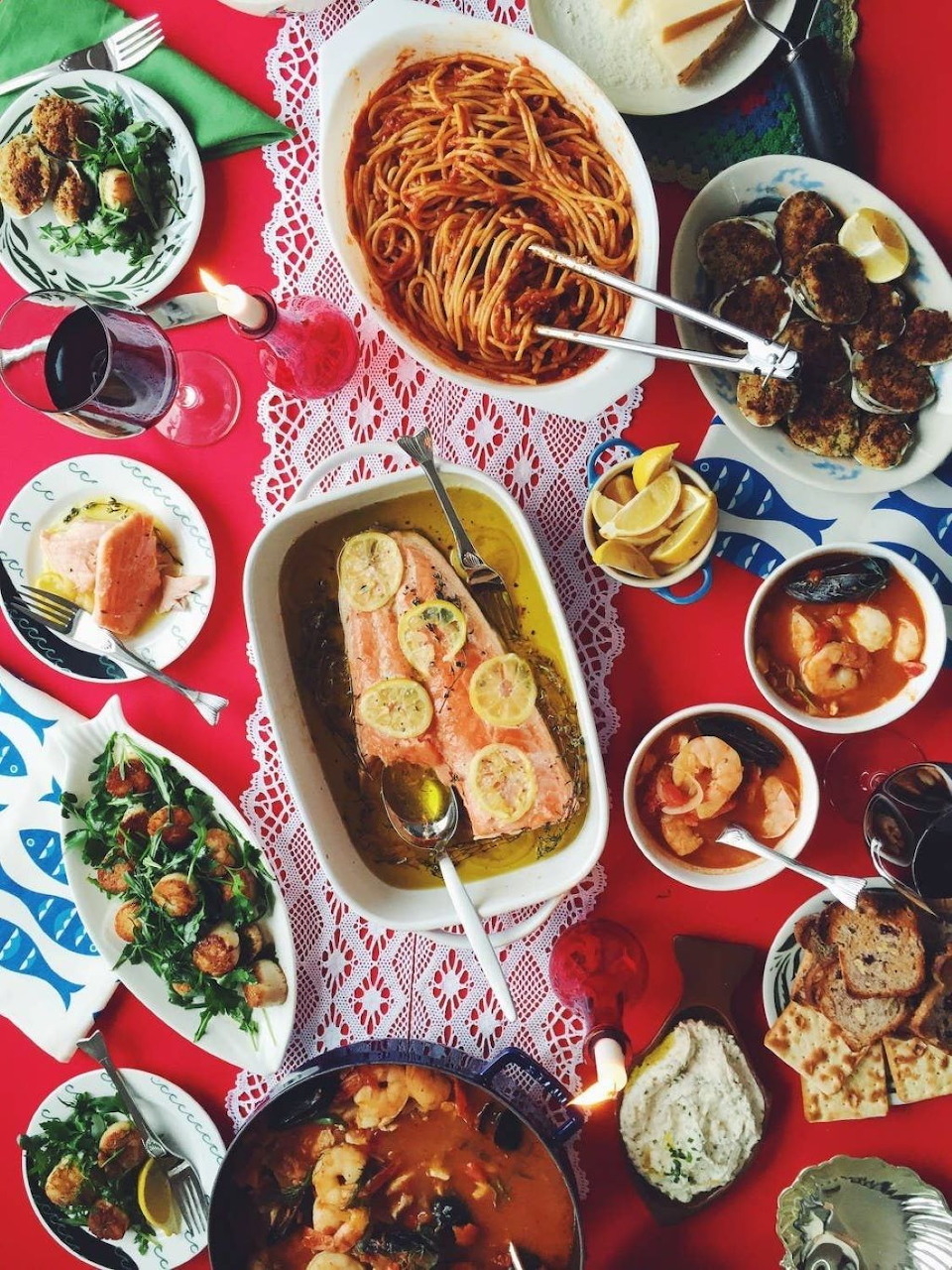 Italian Food Spread