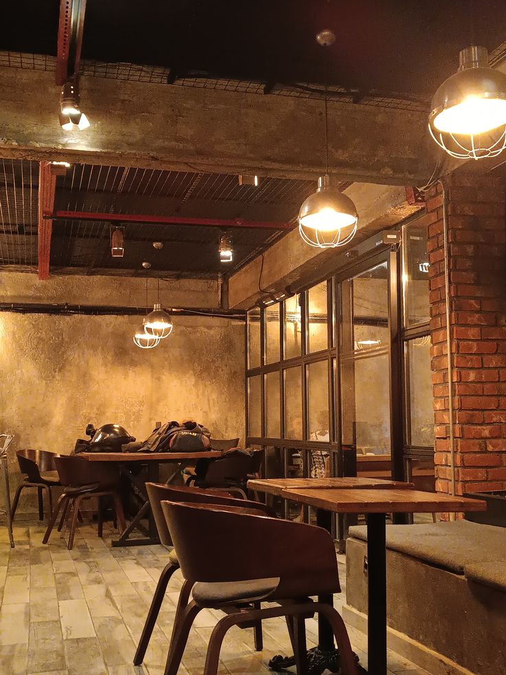 Cozy Autumn Cafe Interior