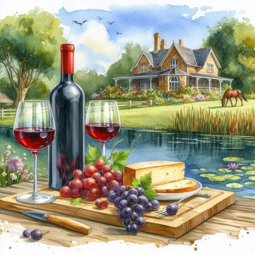 Cottage Wine and Cheese Picnic
