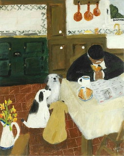 Man and Dogs Kitchen