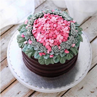 Decorated Chocolate Layer Cake