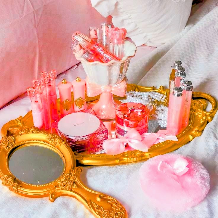Pink Vanity Tray