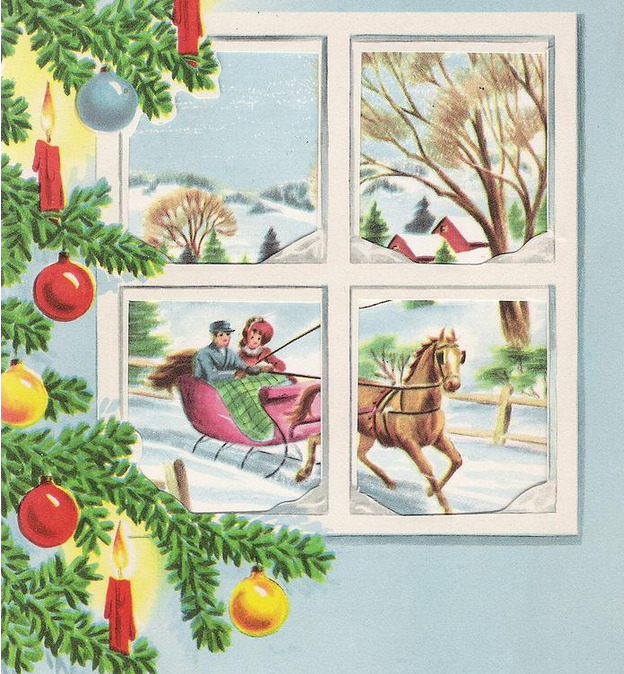 Christmas Window Scene