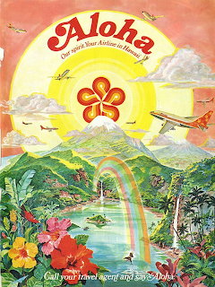 Hawaii Aloha Vintage Travel Poster