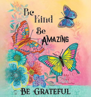 Be Grateful Butterfly Art