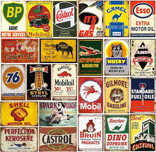 Vintage Automotive Oil and Gas Signs