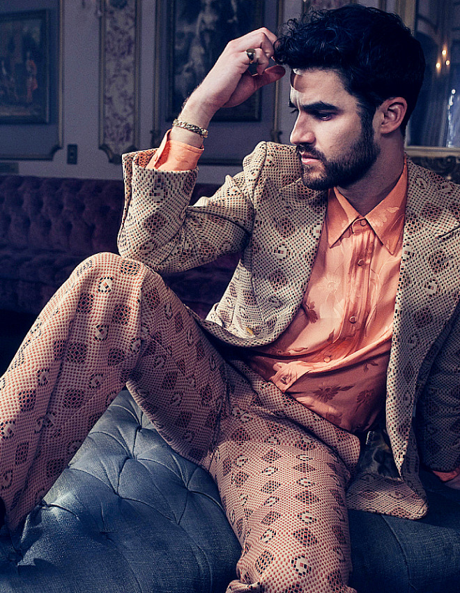 Portrait of Darren Criss photographed by Kurt Iswarienko, 2020
