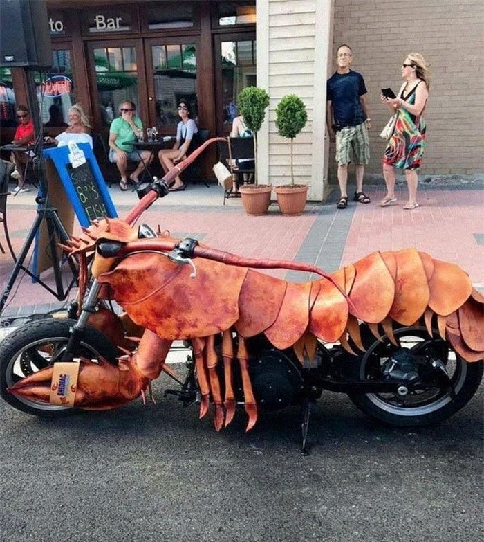 Lobster Motorcycle Art