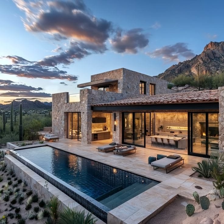Modern Desert Villa Pool