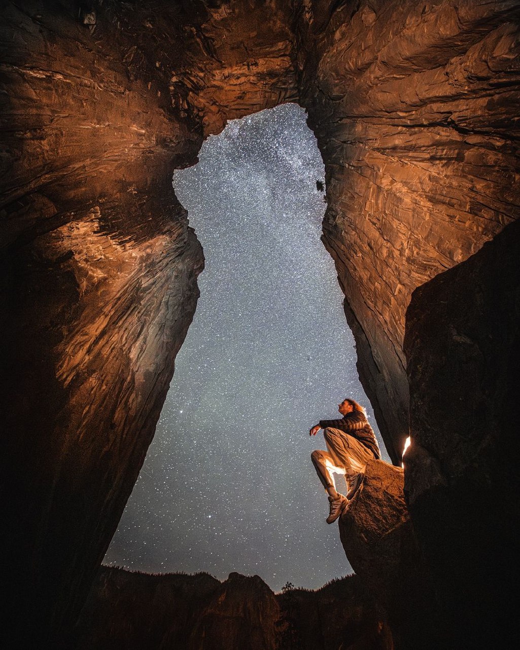 Starry Sky Canyon Woman
