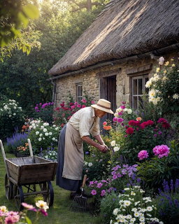 Thatched Cottage Garden