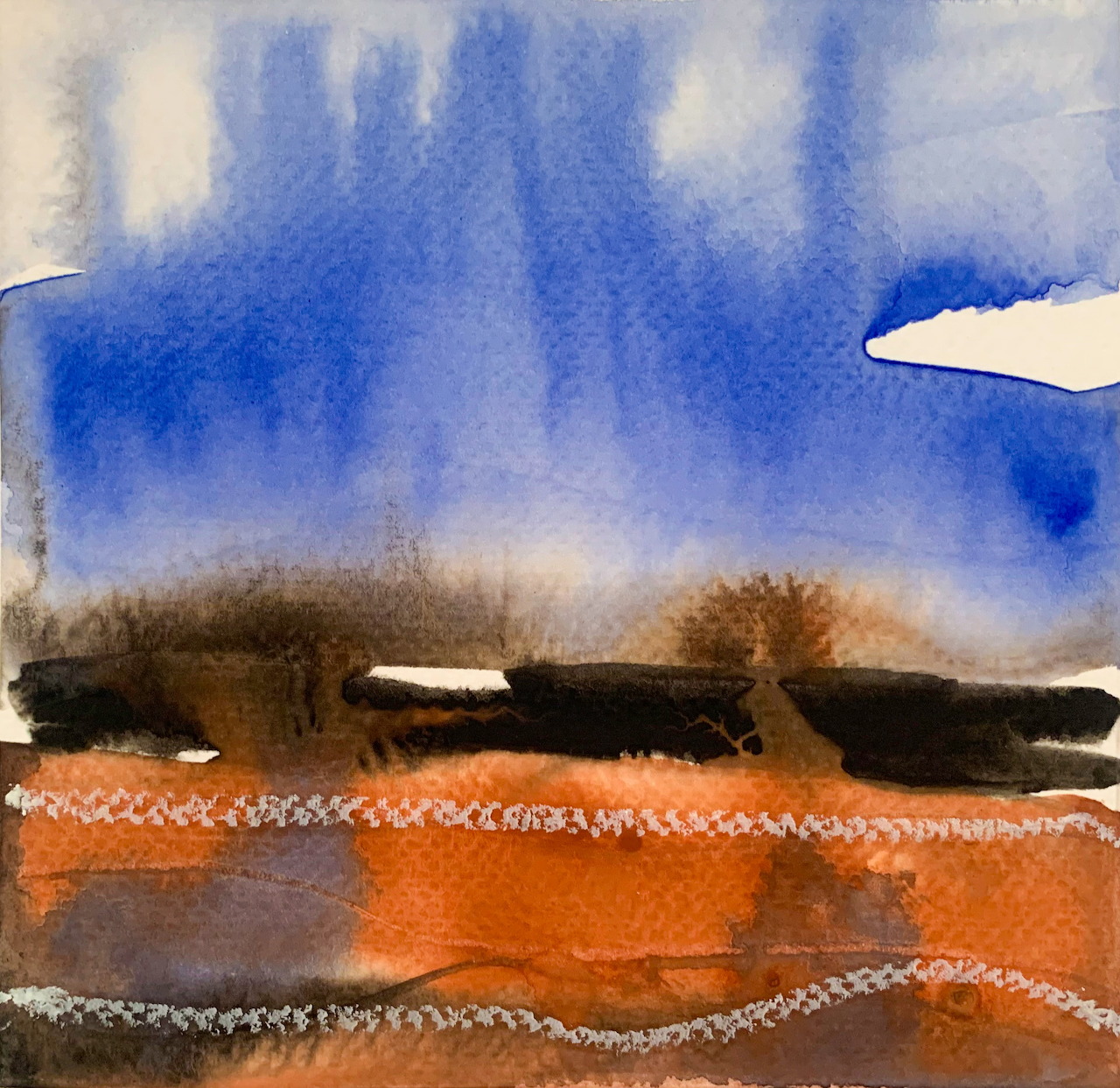 Abstract Watercolor Landscape