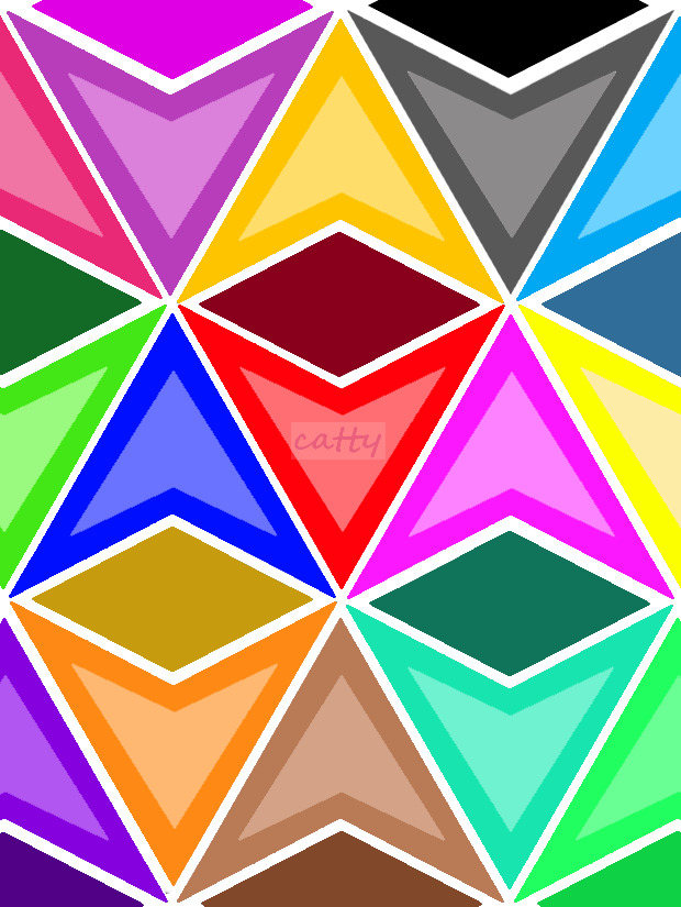 Geometric Colorful Triangles Pattern
