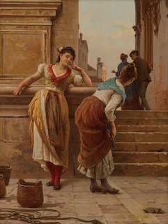 Women on Stairway
