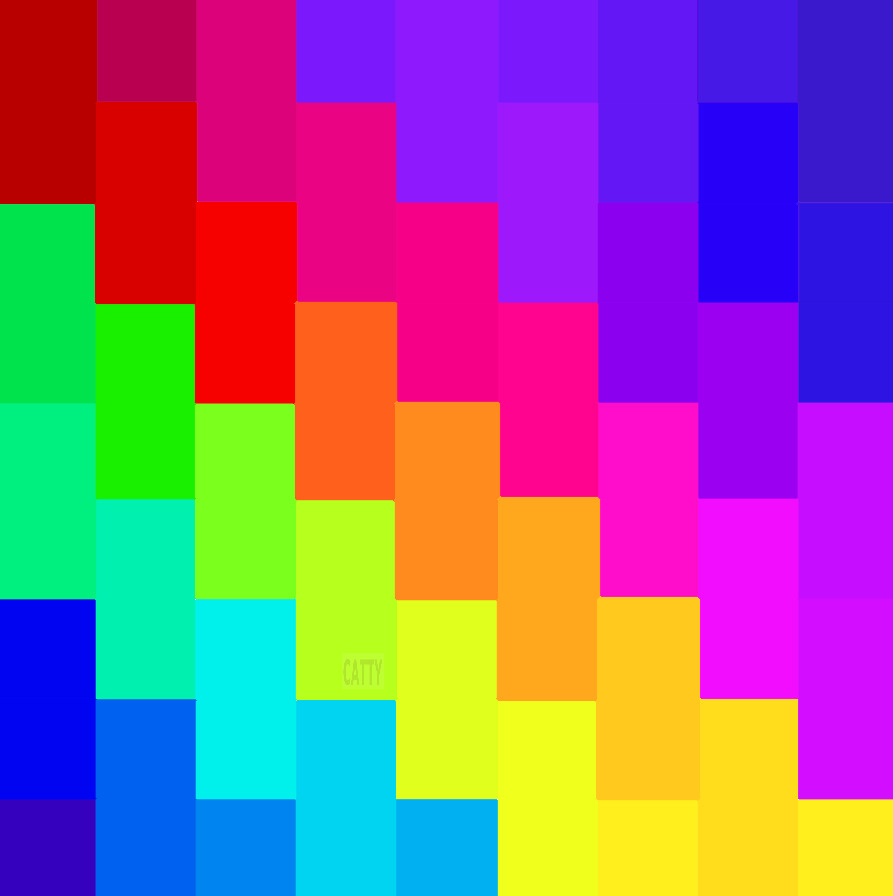 Rainbow Color Spectrum Grid