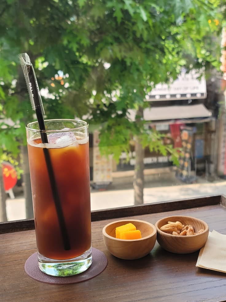 Iced Coffee by Window