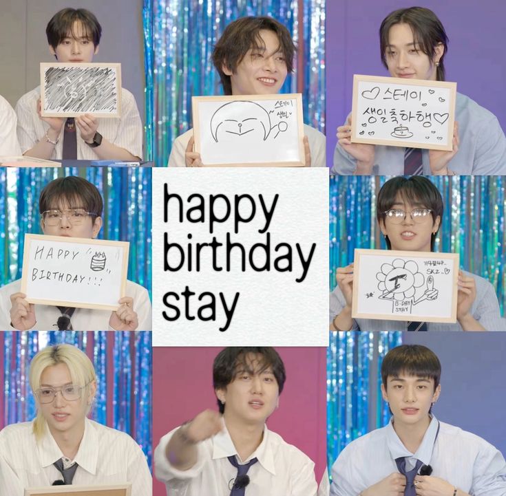 K-pop Birthday Collage