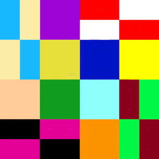 Abstract Color Block Grid