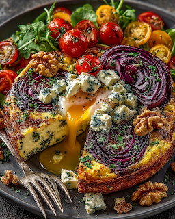 Onion Tart with Blue Cheese