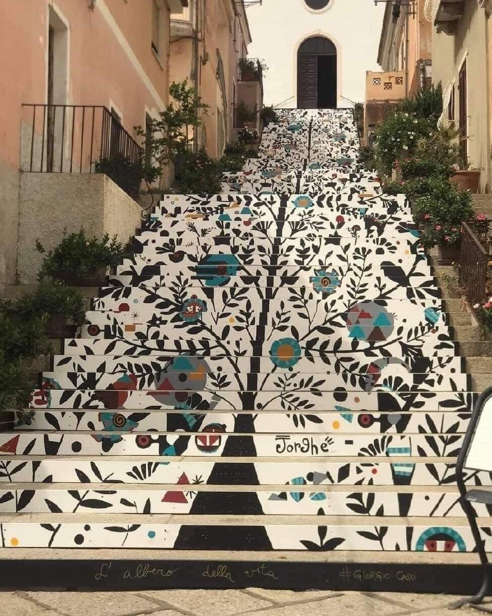 Painted Staircase Sardinia