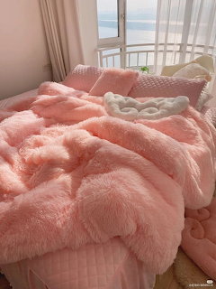 Pink Fluffy Bed