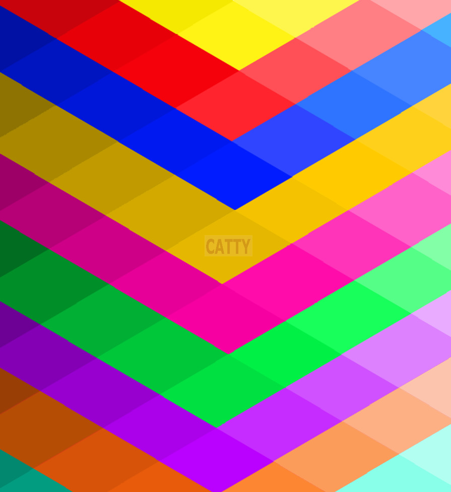 Colorful chevron pattern with rainbow stripes in symmetrical V-shapes